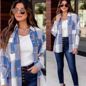 Pink Lily Boutique Flannel Top